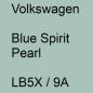 Preview: Volkswagen, Blue Spirit Pearl, LB5X / 9A.